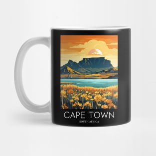 A Pop Art Travel Print of Cape Town - South Africa Mug